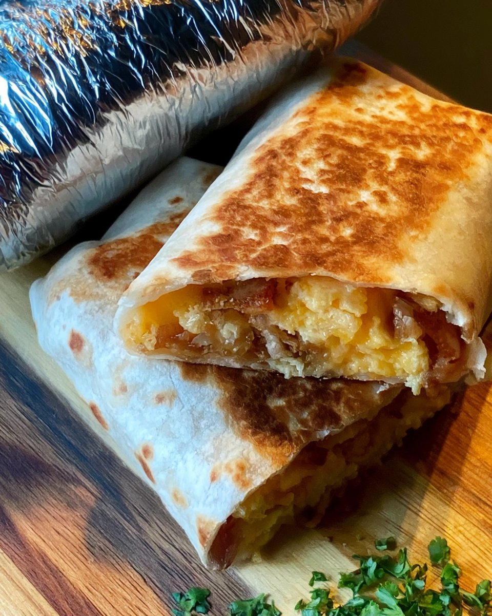 Breakfast Burritos for a Group: Tortillas on the Grill