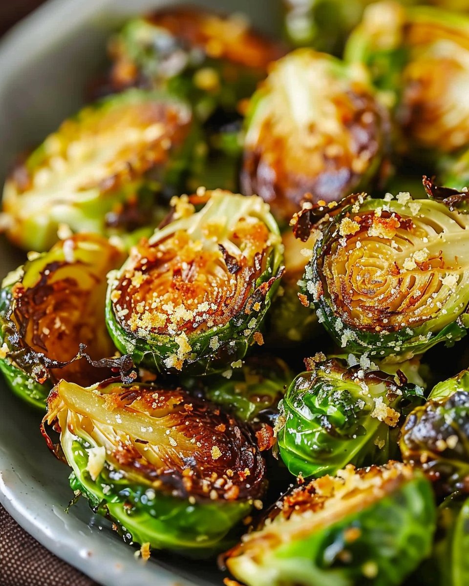 Crispy Parmesan-Crusted Roasted Brussels Sprouts