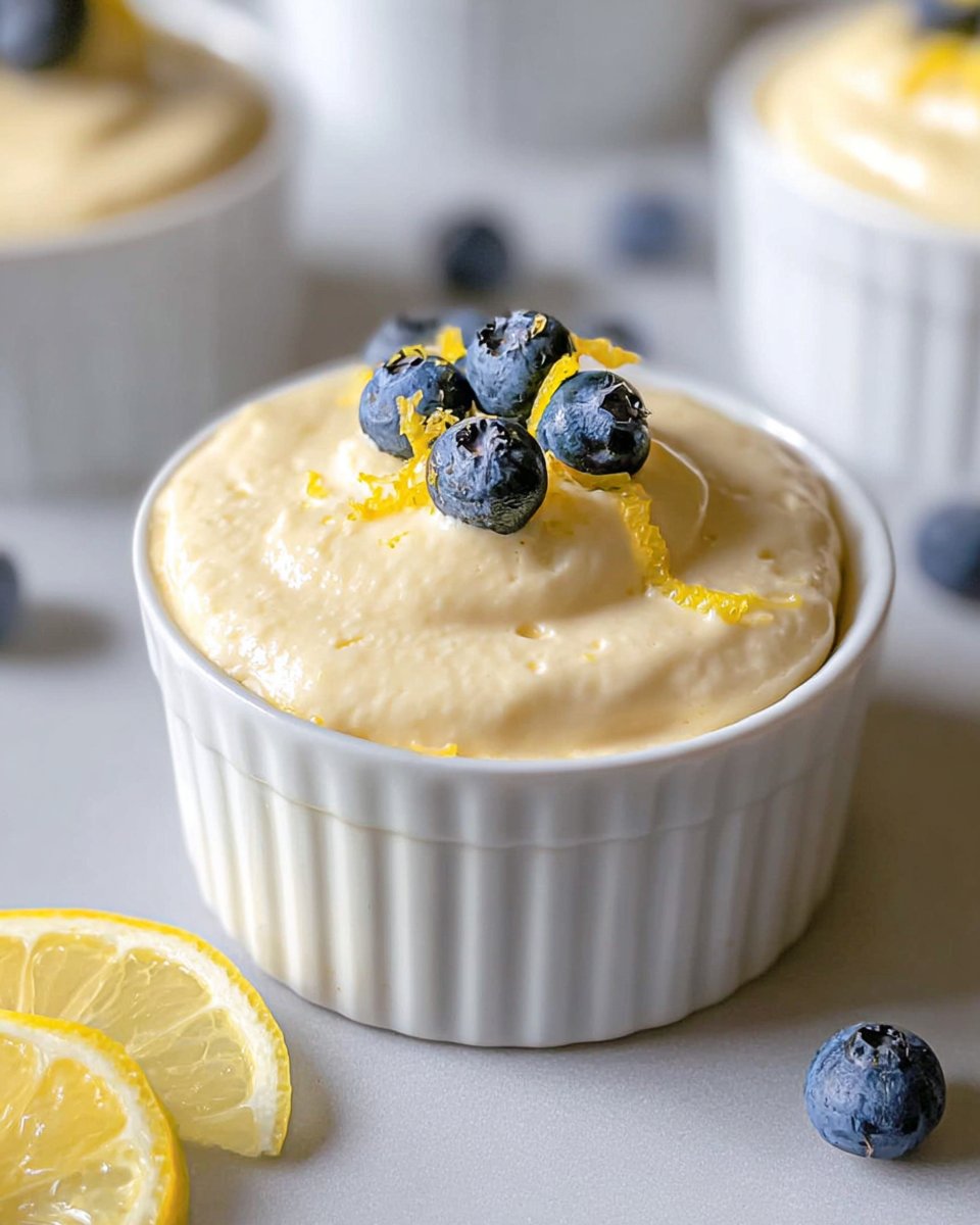 High Protein Lemon Cottage Cheese Pudding