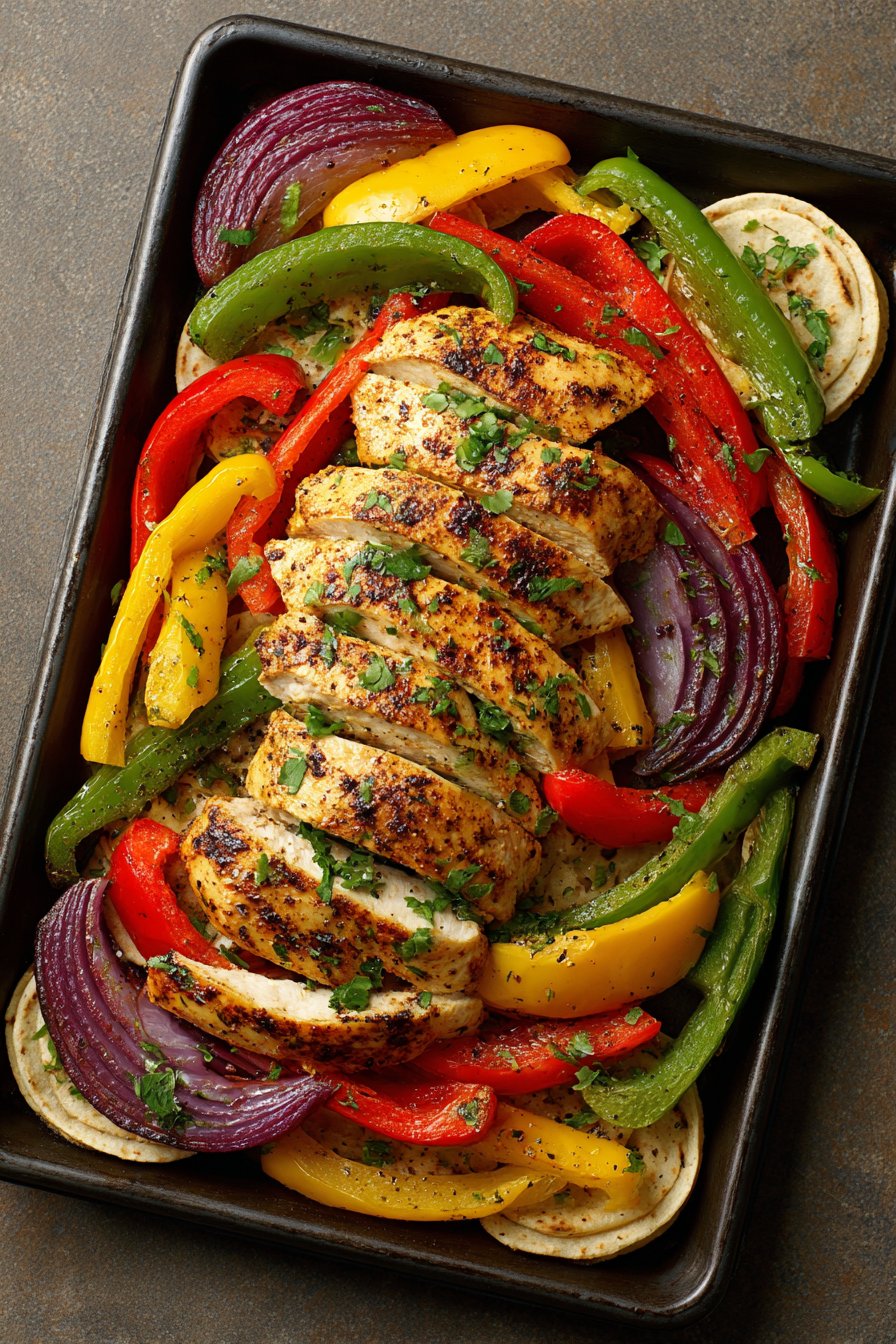 Sheet Pan Chicken Fajitas