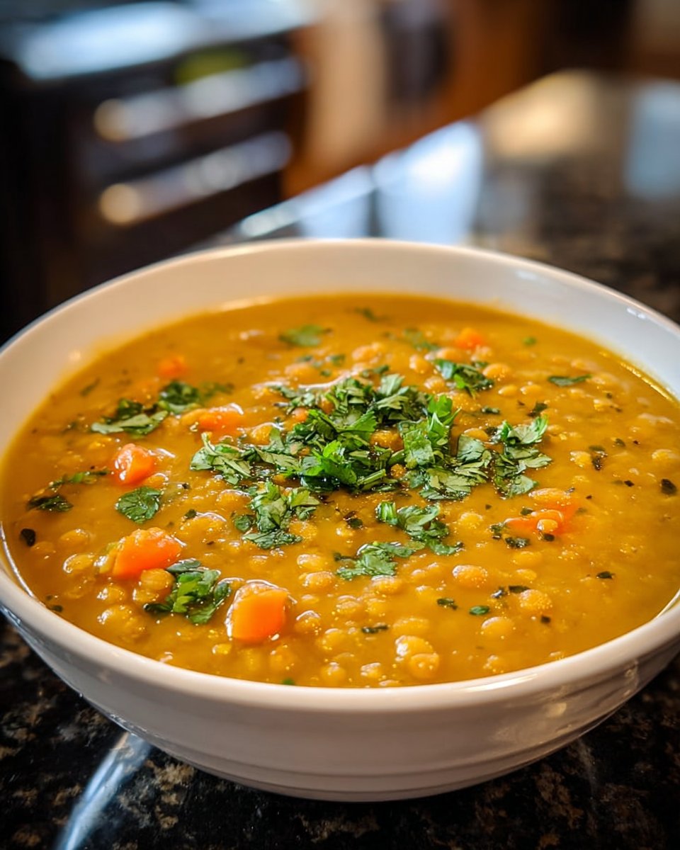 Curried Lentil Carrot Soup