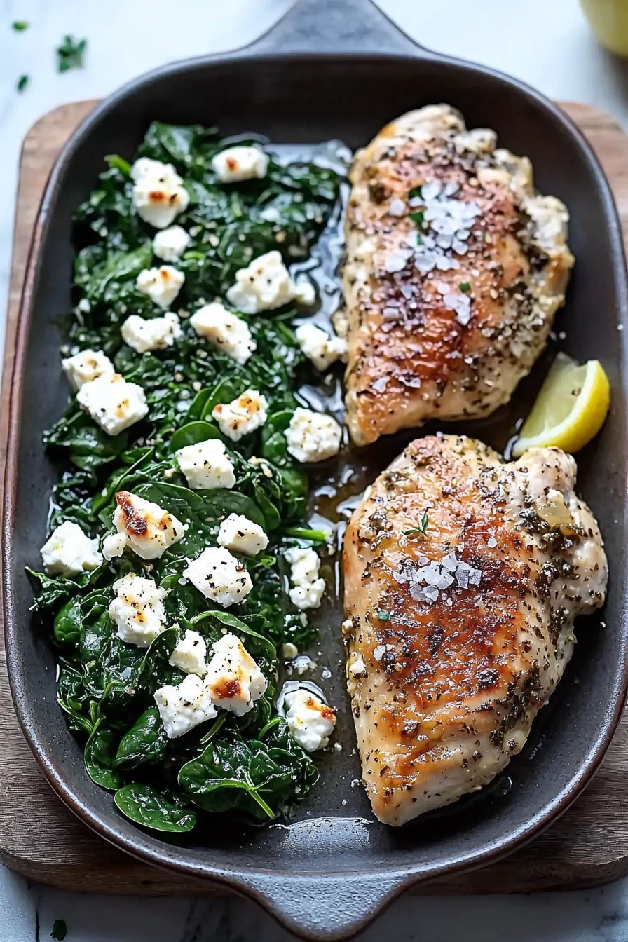 Spinach and Feta Baked Chicken