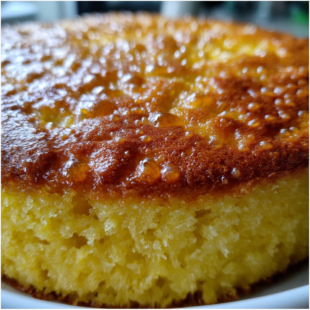 Creamy Polenta Cake with Lemon Sugar