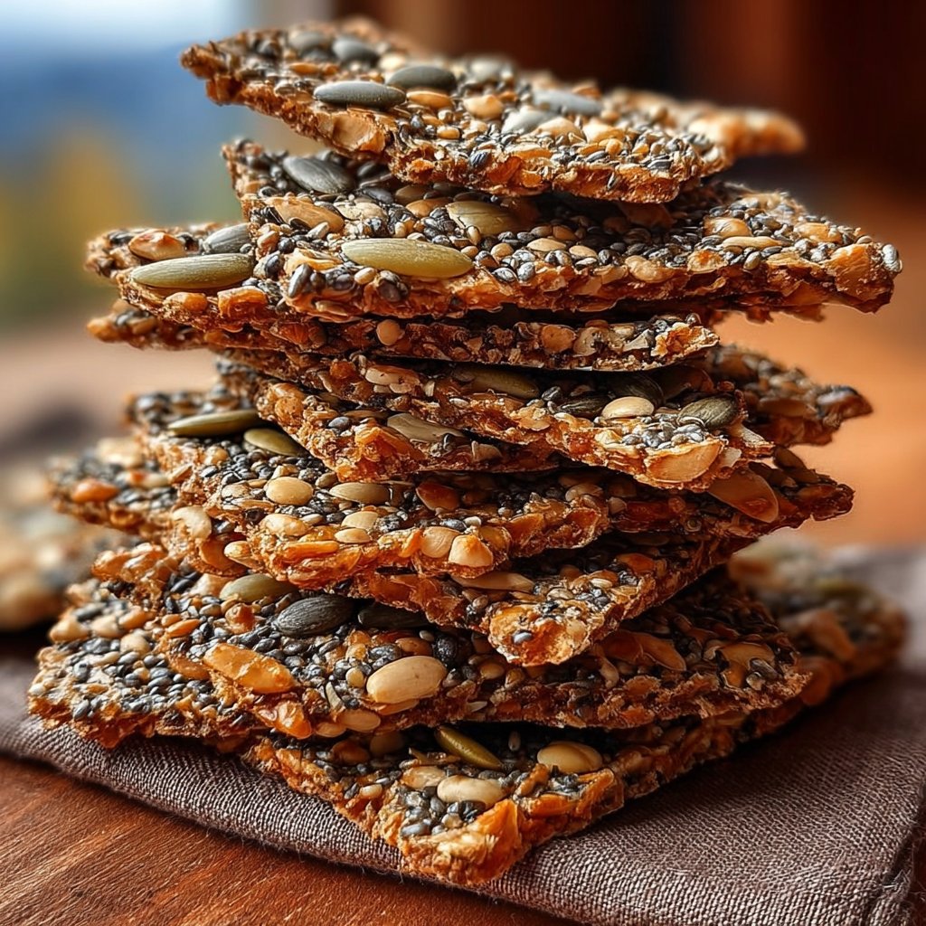 Gluten-Free Seed Crackers (Norwegian Crispbread)