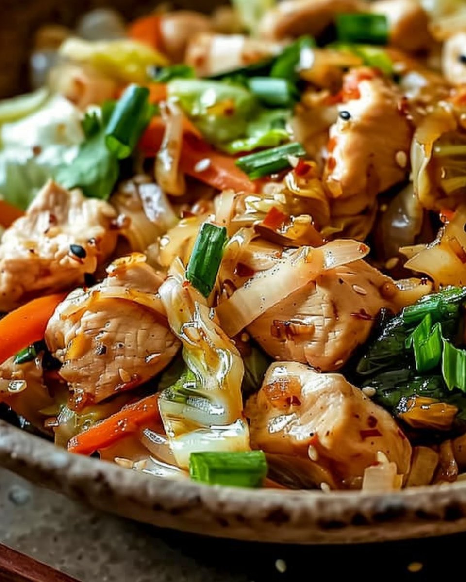 Homemade Chicken Cabbage Stir-Fry