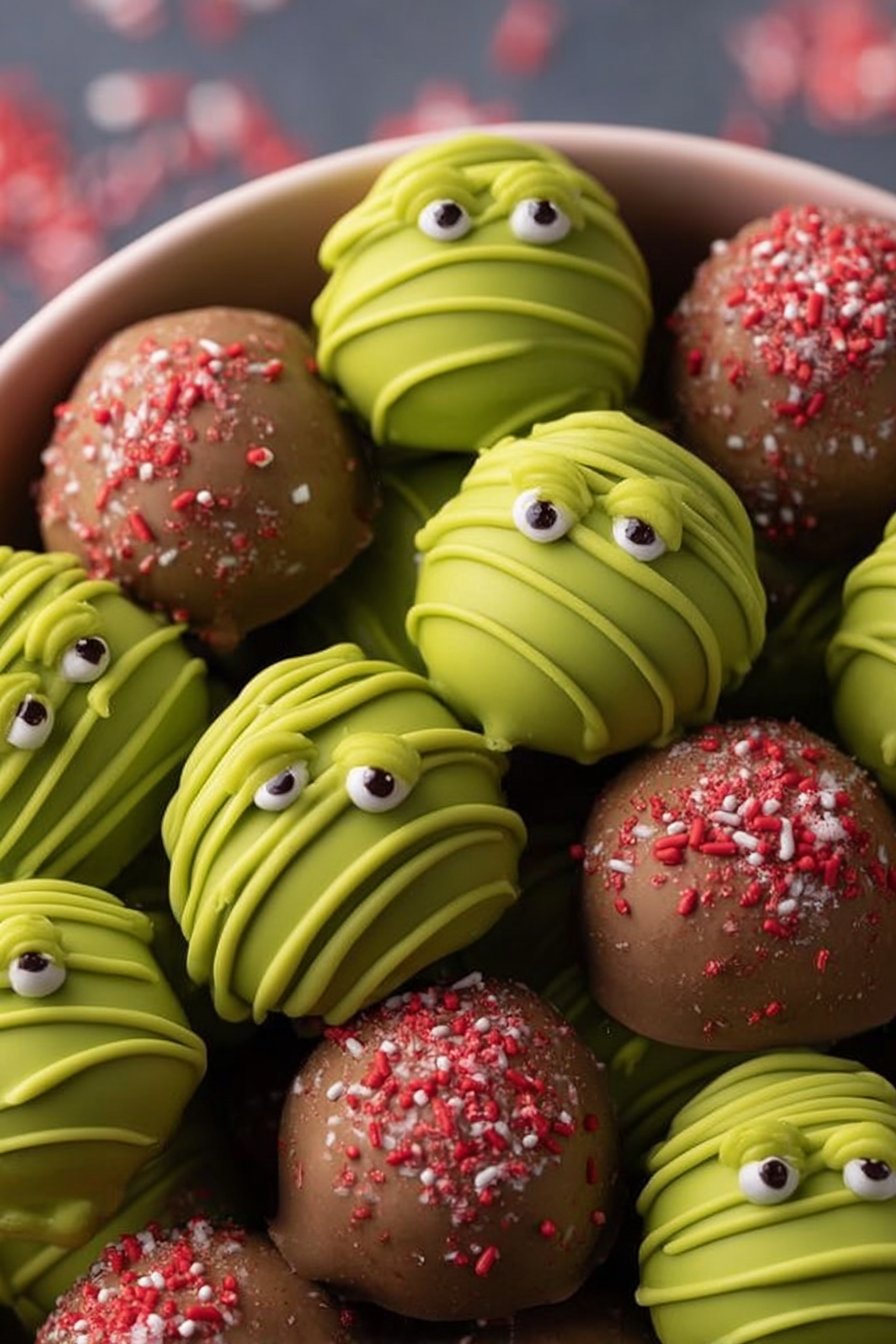 Grinch Oreo Truffles