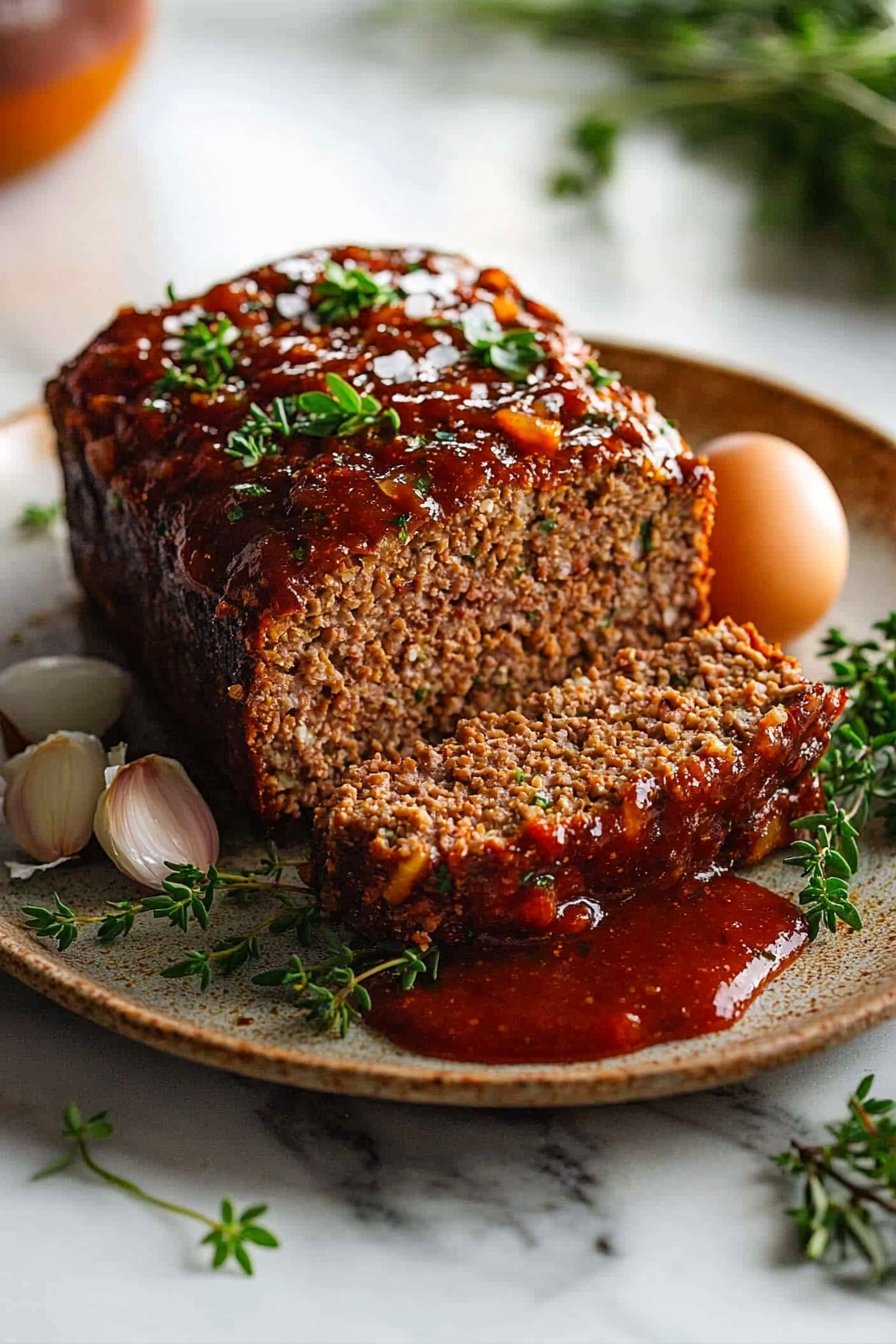 Einfacher Hackbraten aus dem Airfryer &ndash; saftig & festlich