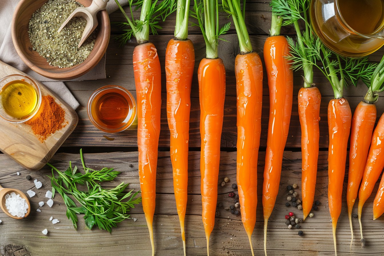 Air Fryer Carrots with Honey Balsamic Glaze