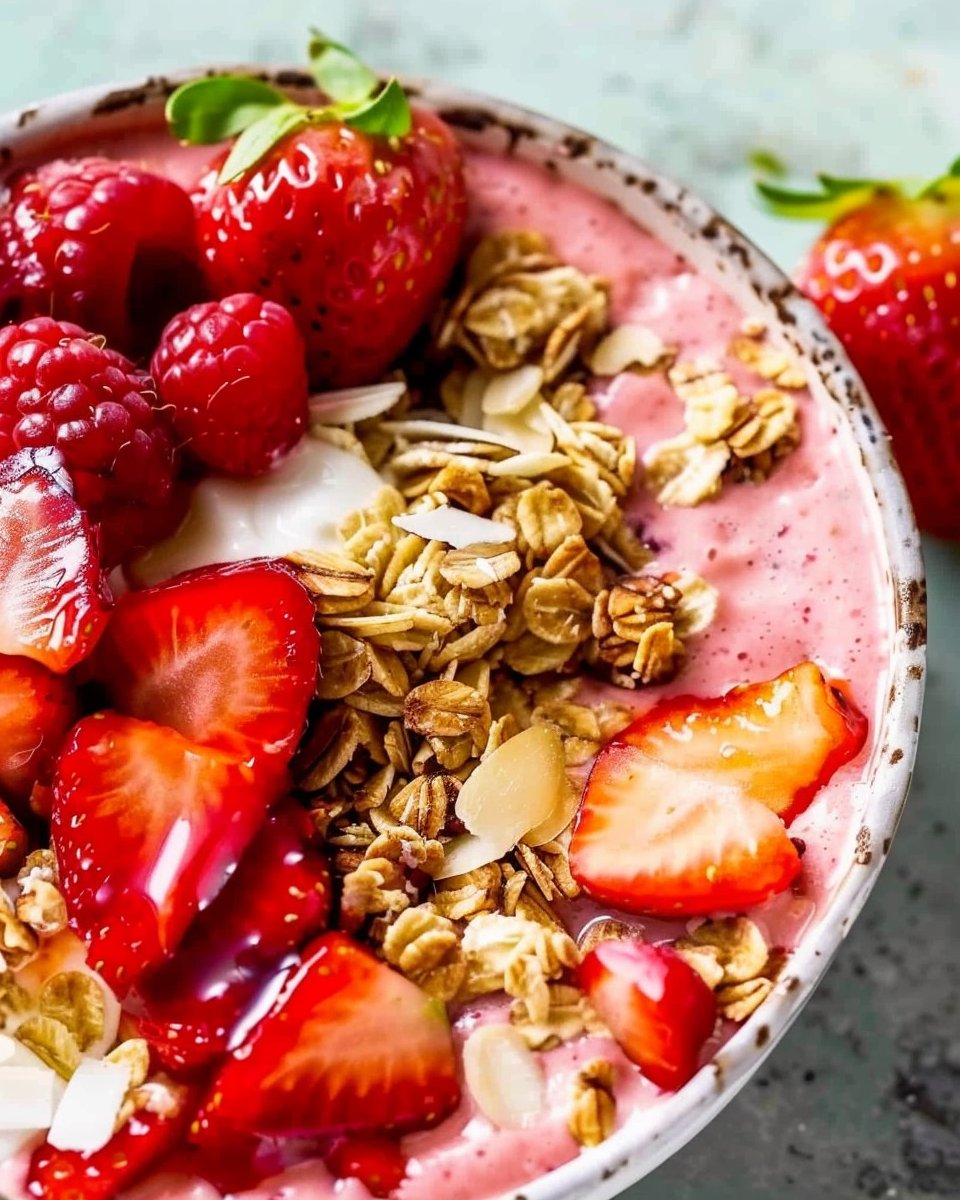 Strawberry Smoothie Bowl 2 Strawberry Smoothie Bowl