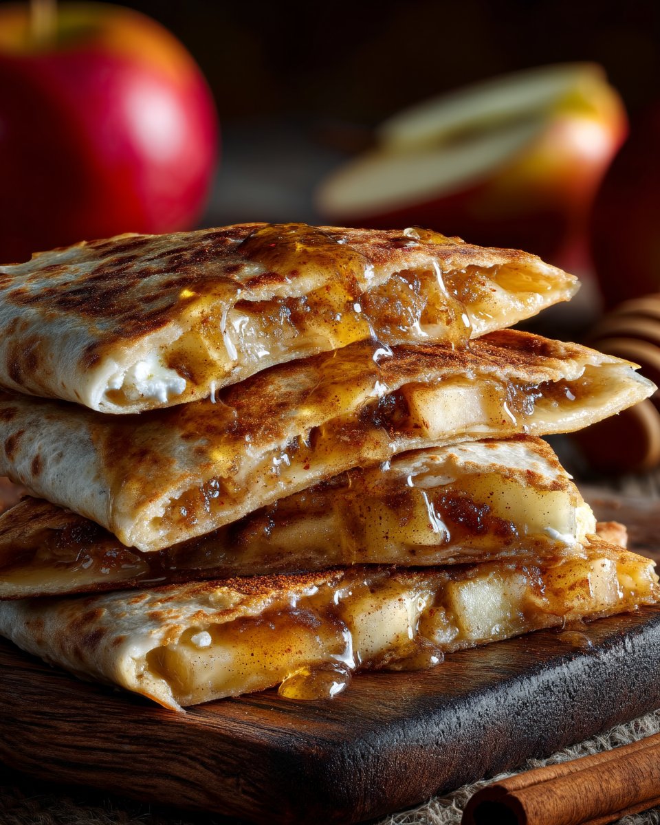Apple Cinnamon Breakfast Quesadillas
