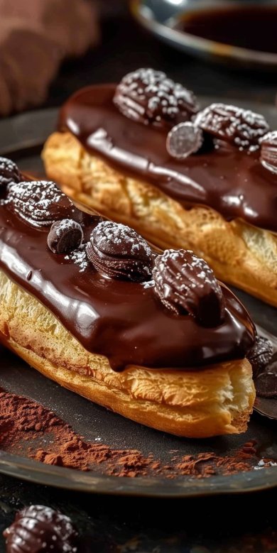 Éclair au chocolat maison