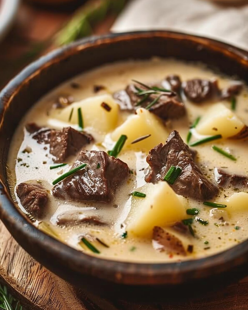 Creamy Steak & Potato Soup