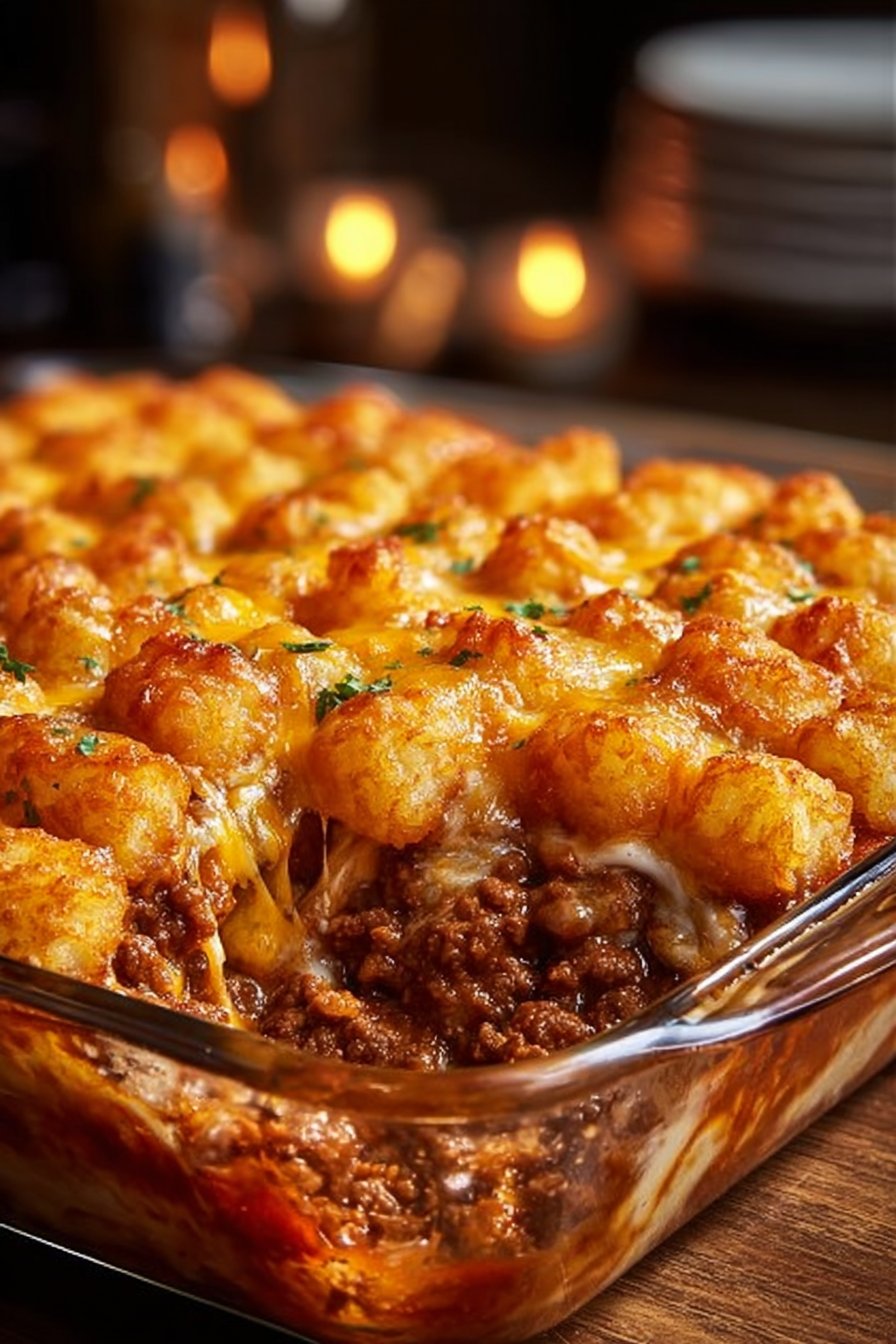 Chili Cheese Tater Tot Casserole: A Family Favorite Dish!