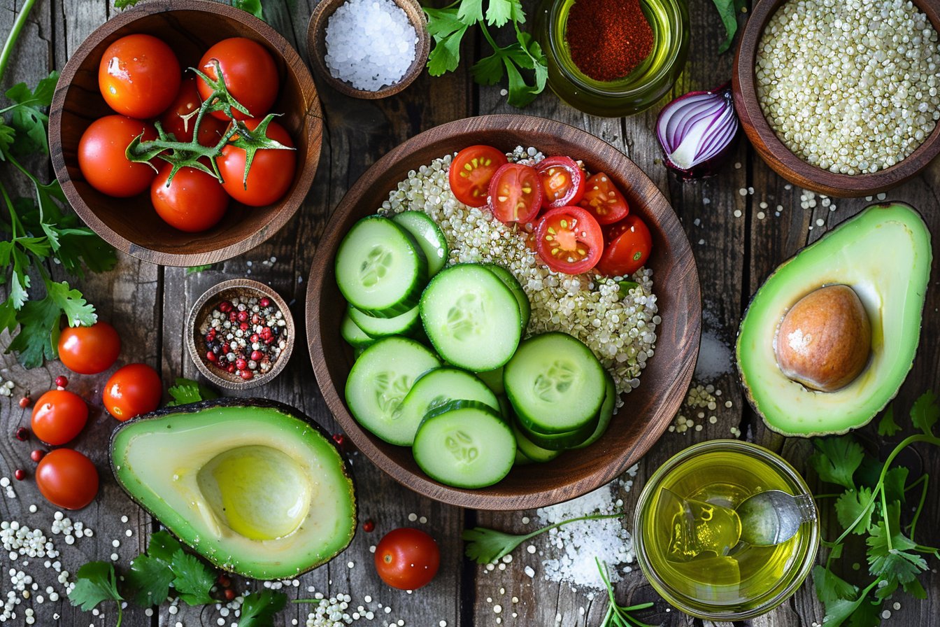 Vegan Quinoa Avocado Salad
