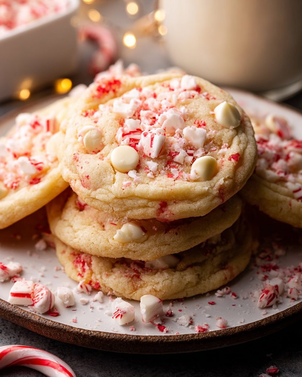 White Chocolate Peppermint Cookies