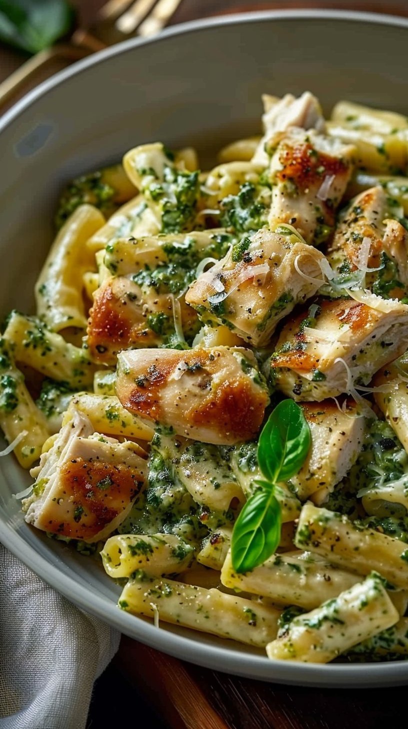 Creamy Pesto Chicken Pasta