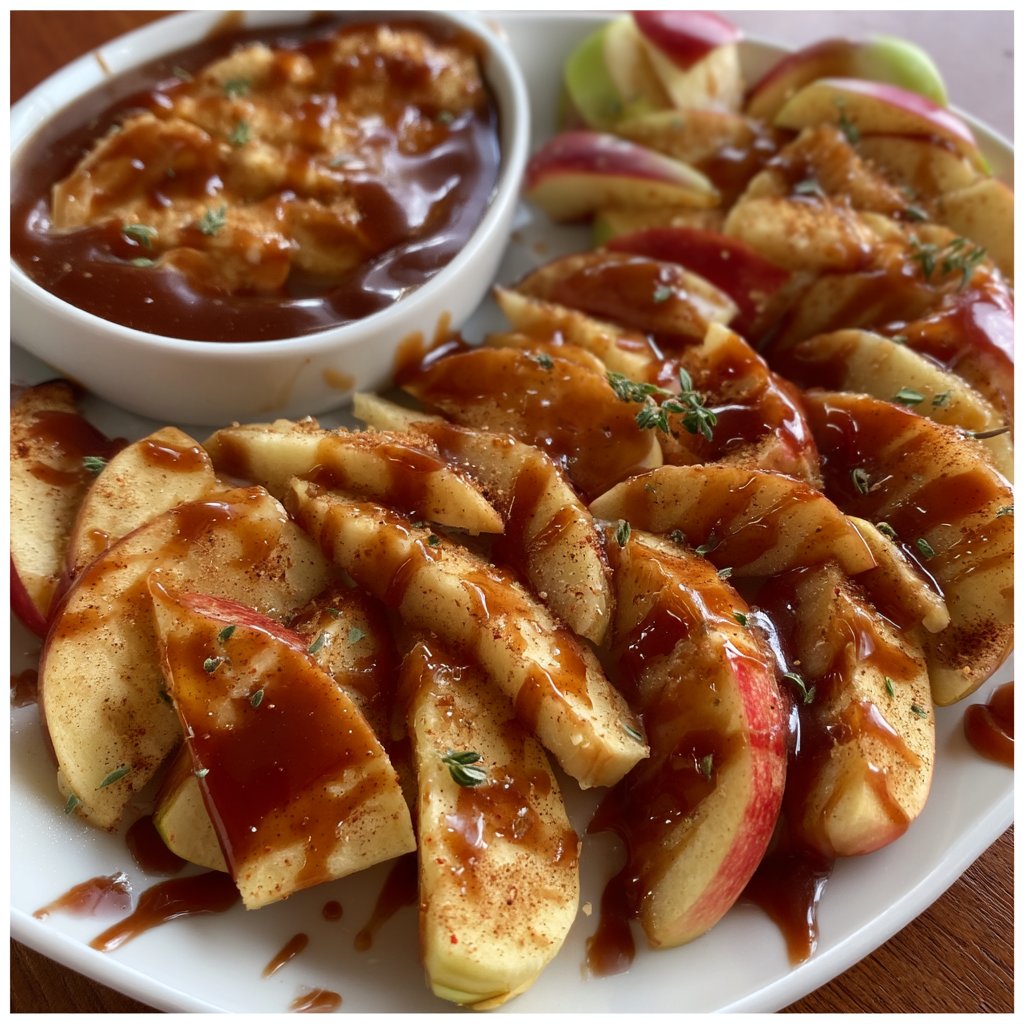 Apple Slices with Date Caramel Dip 2 Apple Slices with Date Caramel Dip