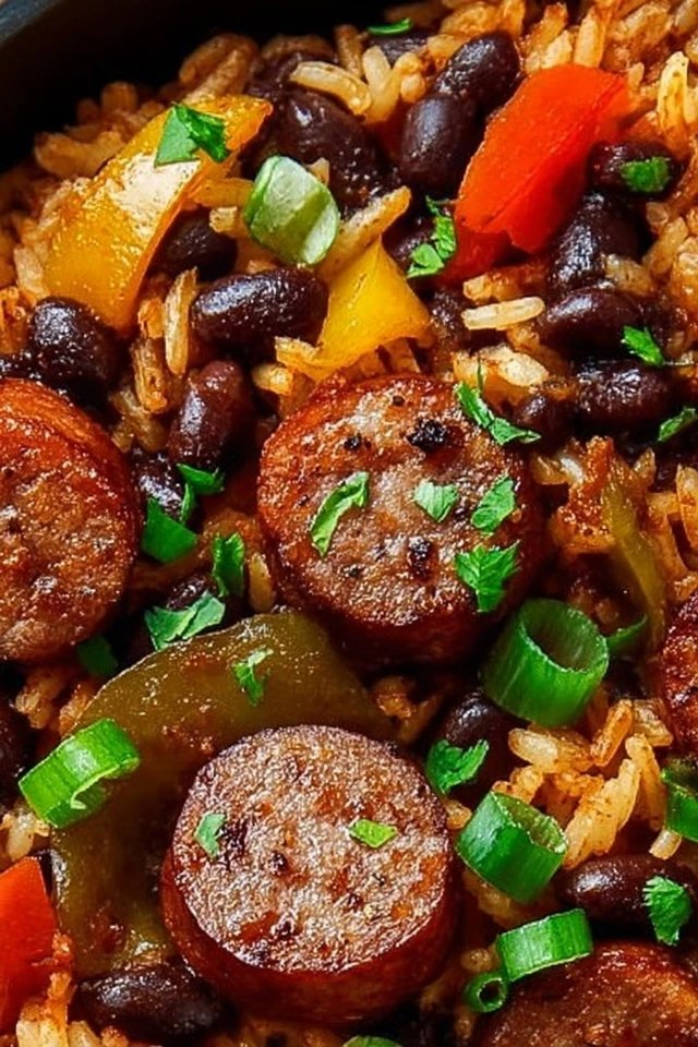 Black Beans and Rice with Sausage