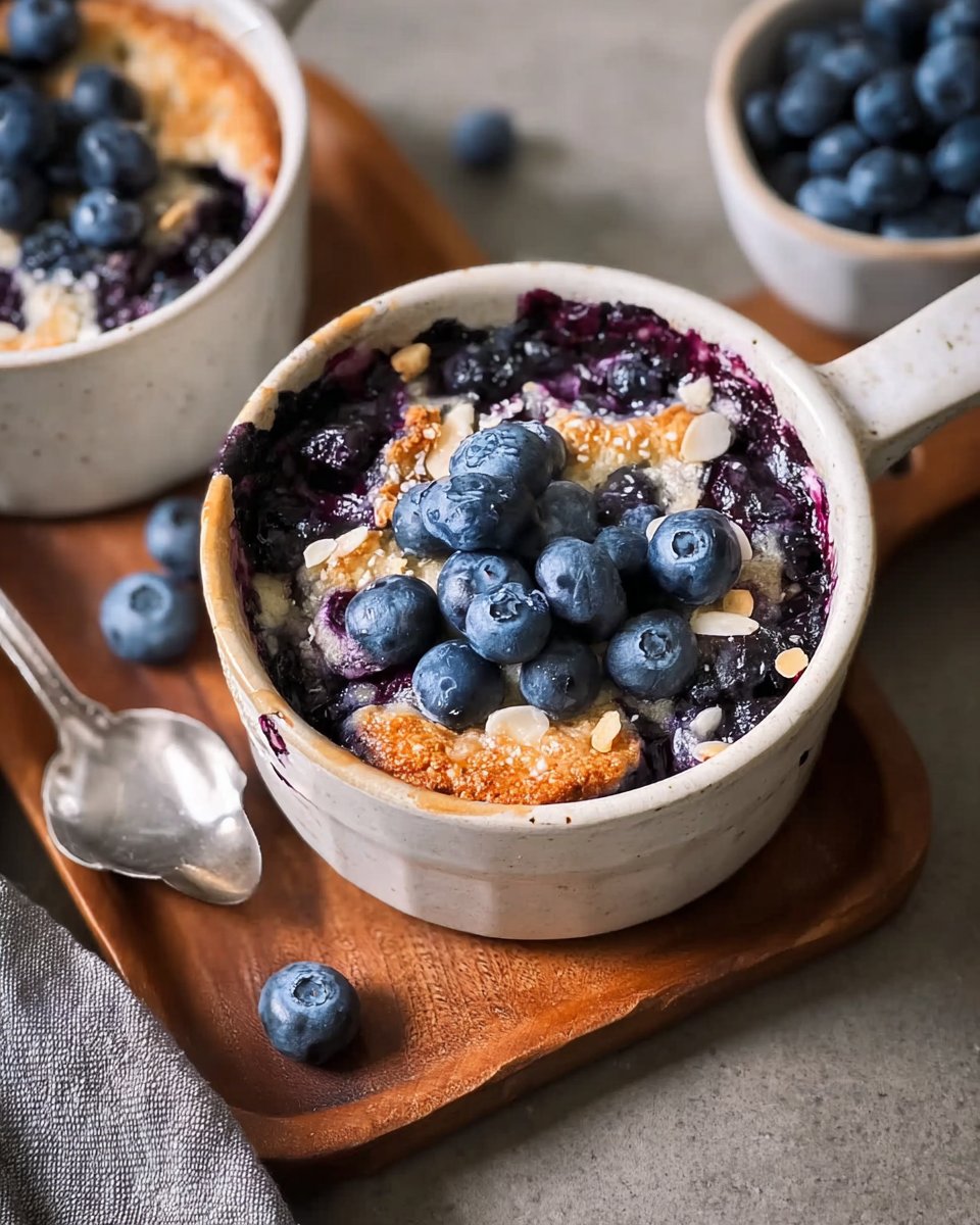 Baked Blueberry Cottage Cheese Breakfast Bowls