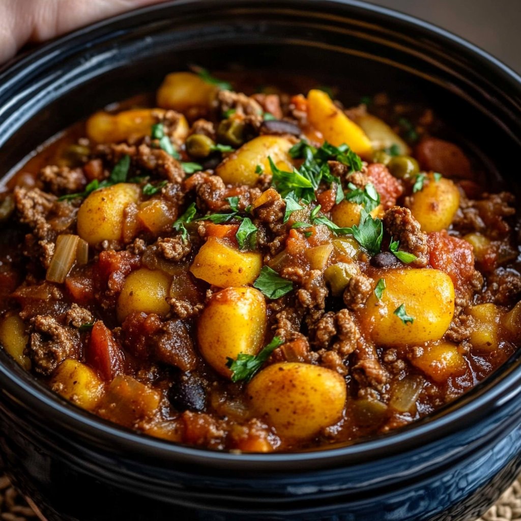 Slow Cooker Cowboy Casserole