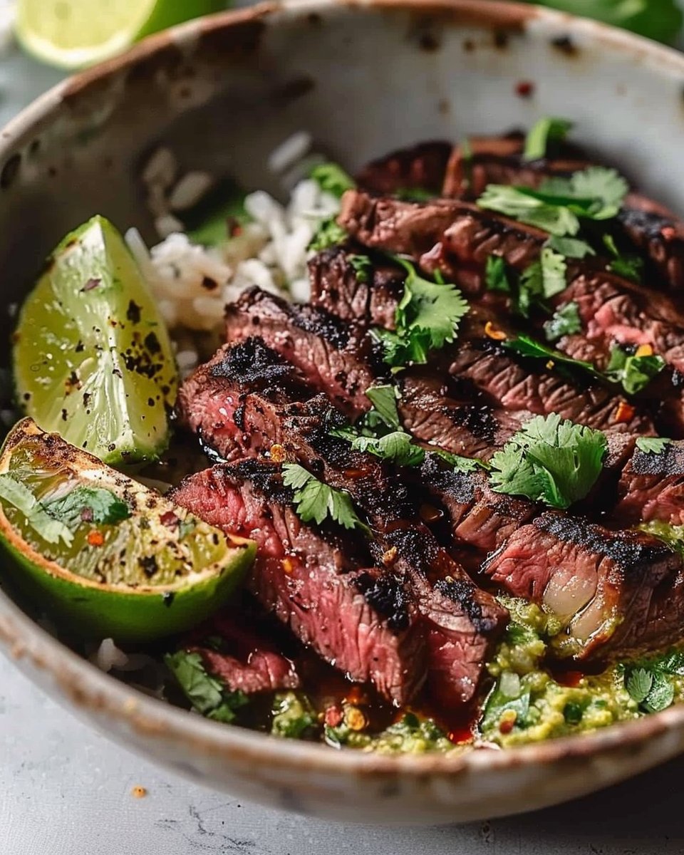 Cilantro Lime Steak Bowls