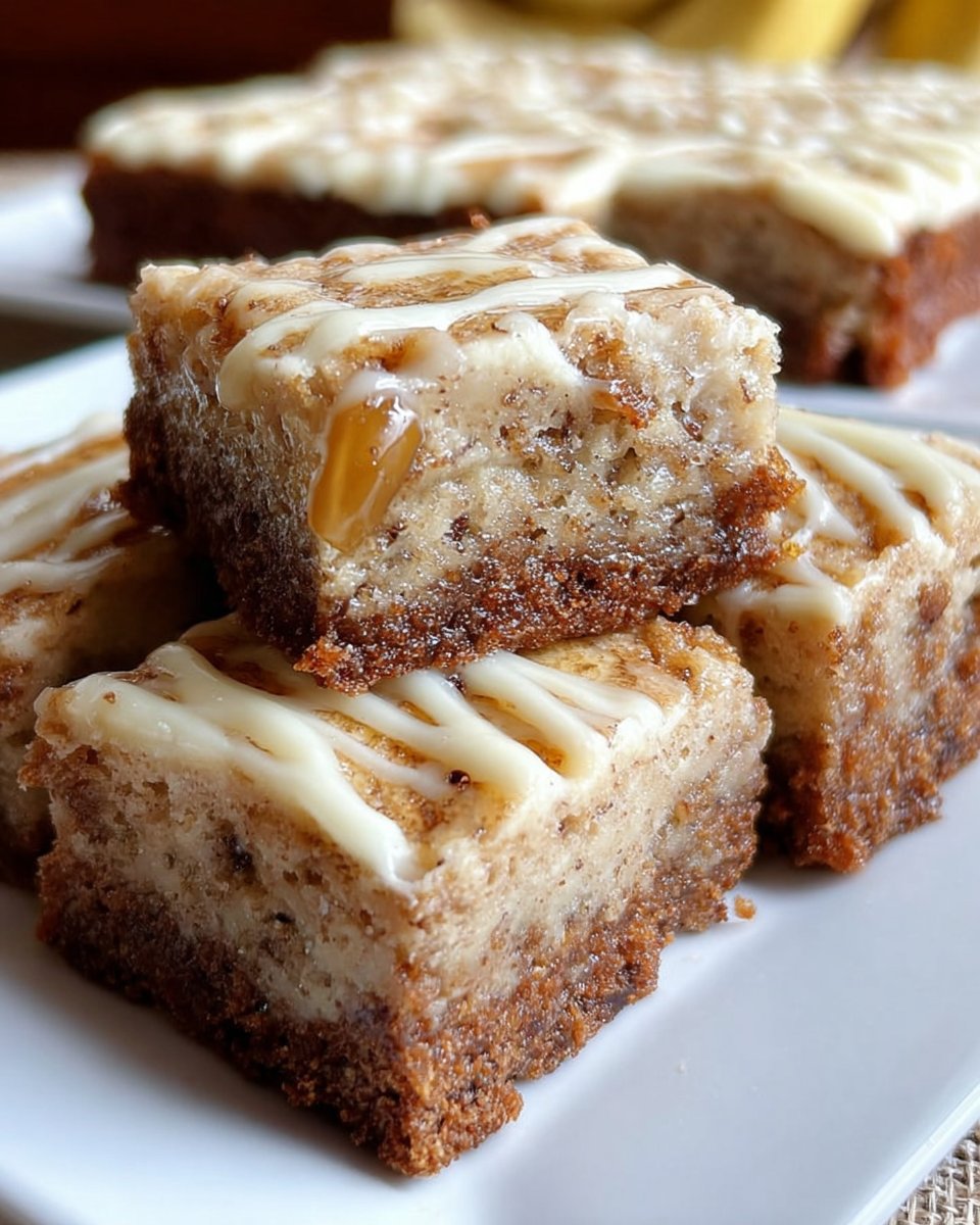 Sticky Banana Bars
