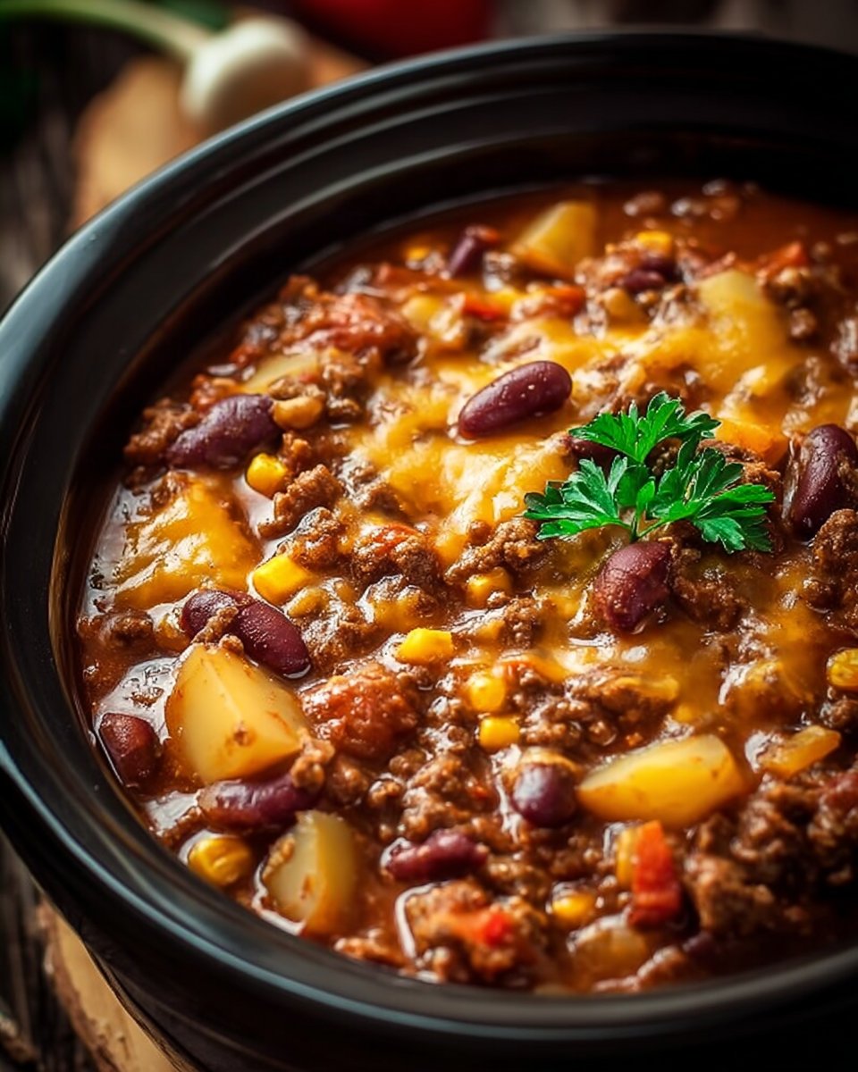 Slow Cooker Cowboy Casserole