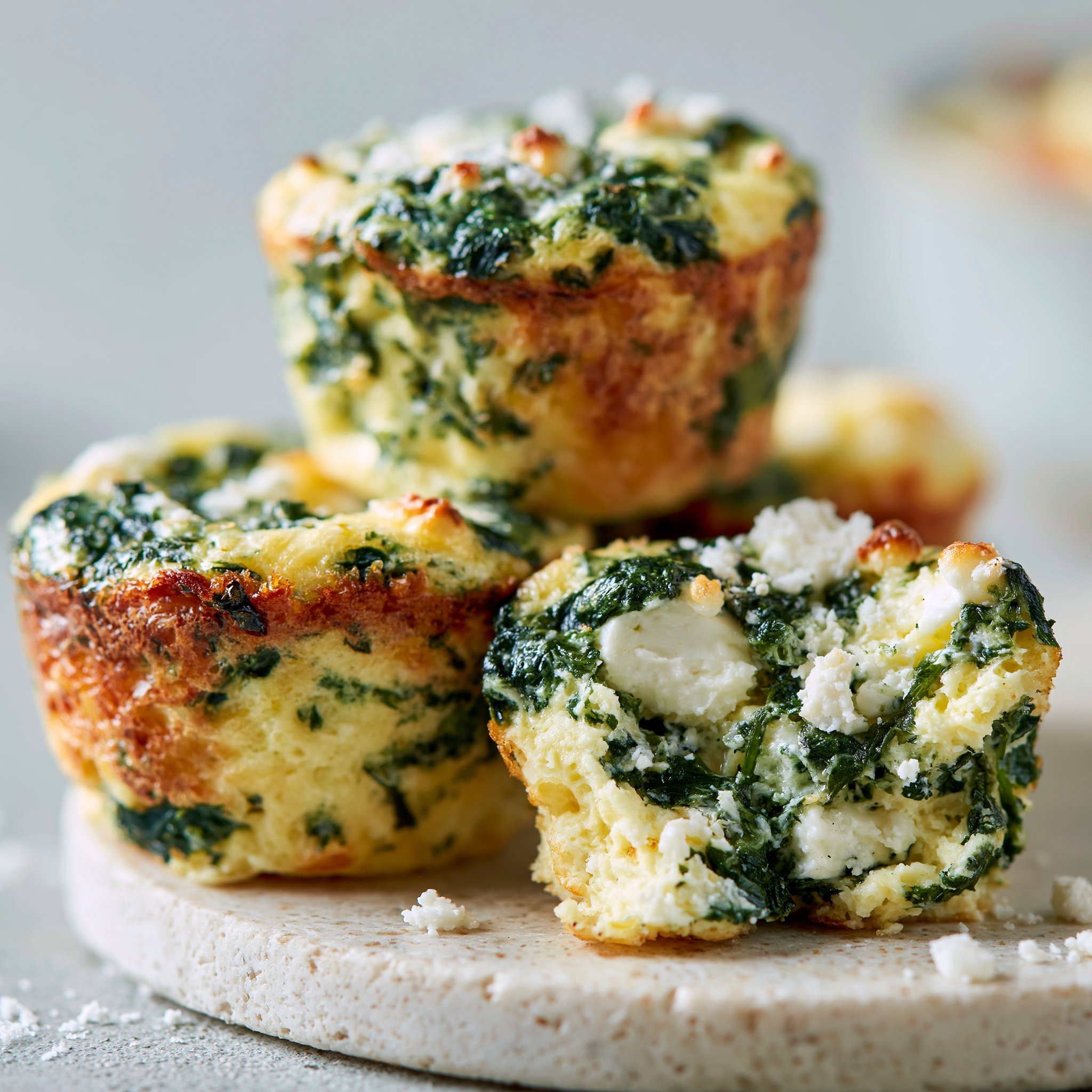 Egg Muffins with Spinach and Feta