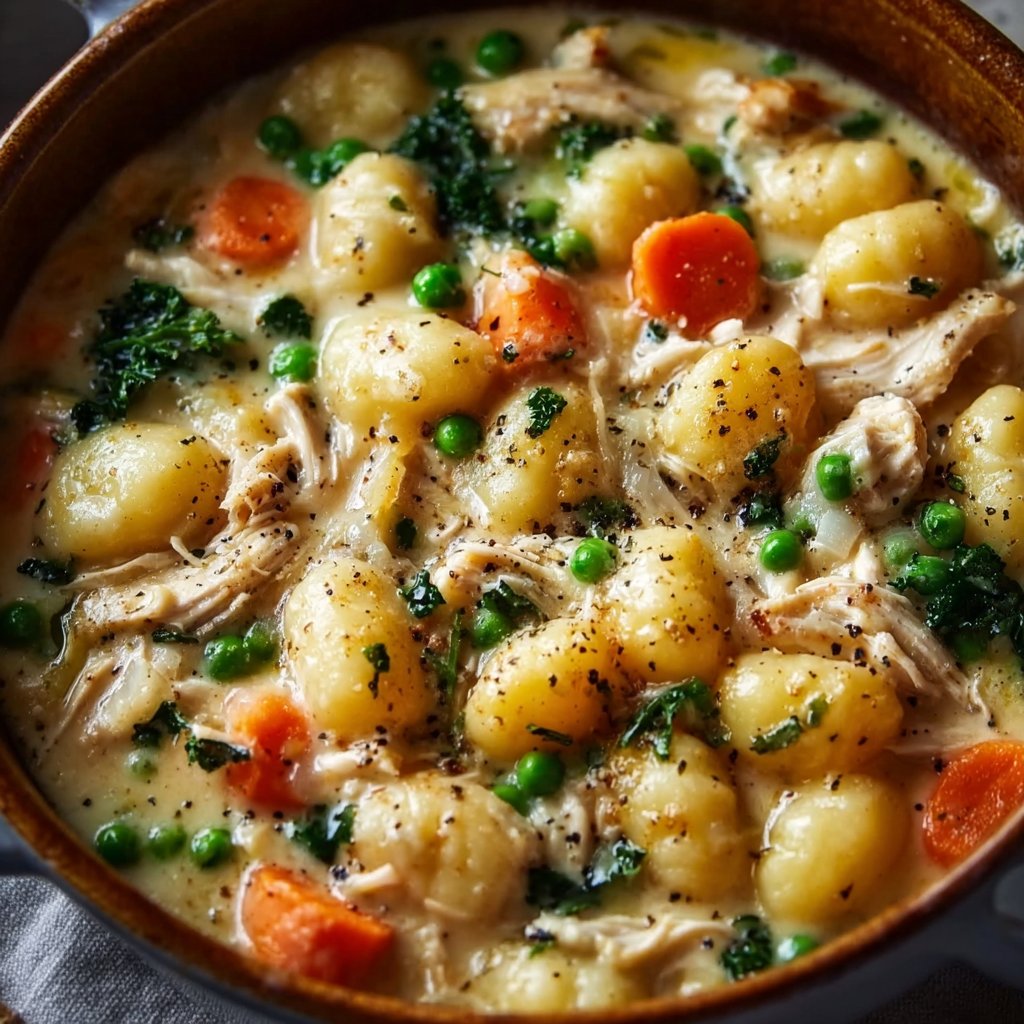 One Pot Gnocchi Chicken Pot Pie Recipe