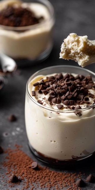 Mousse au chocolat blanc