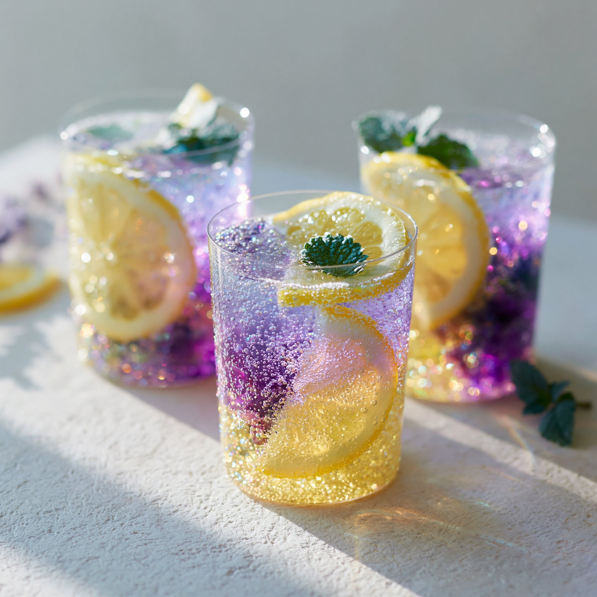 Honey Lemon Butterfly Fizz