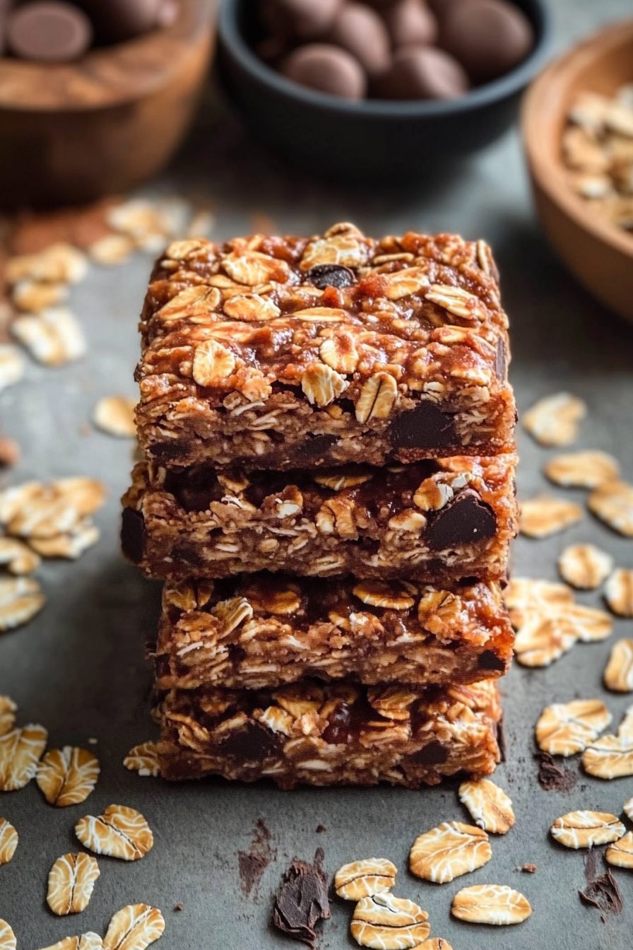 Barrette di Fiocchi d'Avena e Cioccolato