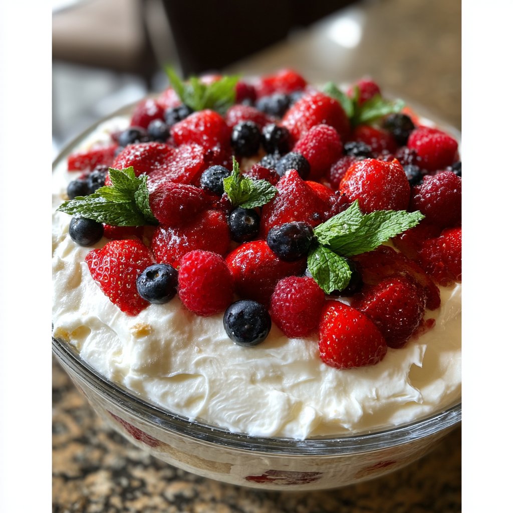 No-Bake Mascarpone Berry Trifle