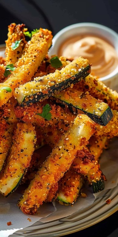 Frites de Courgettes Air Fryer Recette Simple et Légère