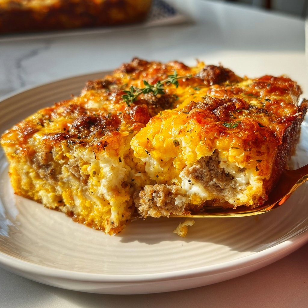 Sausage Hashbrown Breakfast Casserole