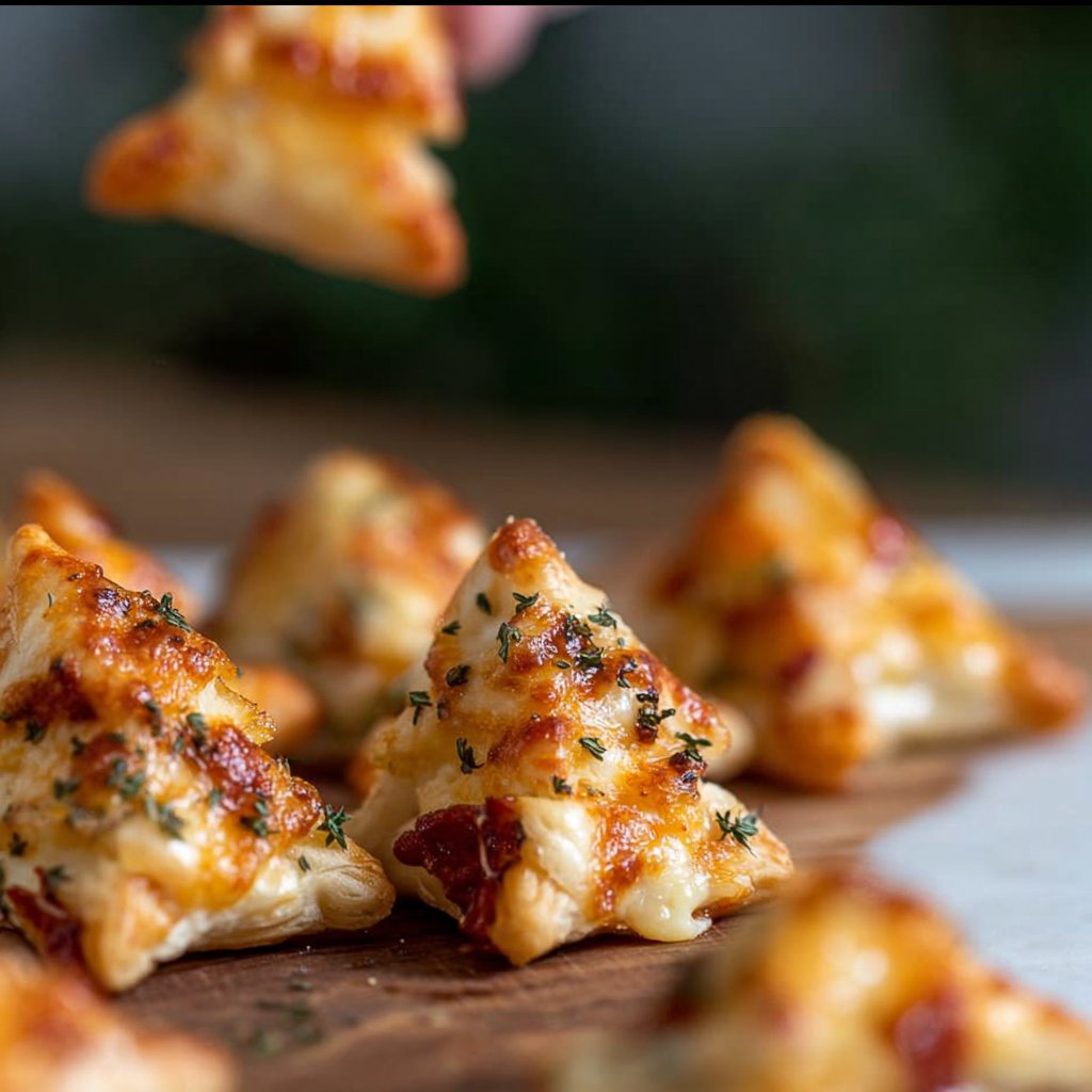 Puff Pastry Christmas Tree Pizza Bites