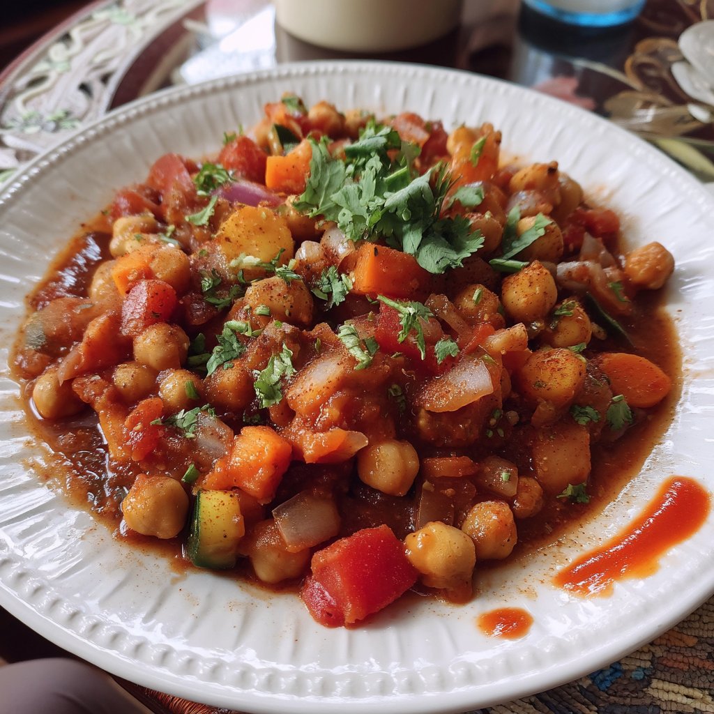 Slow Cooker Moroccan Chickpea Stew 3 Slow Cooker Moroccan Chickpea Stew
