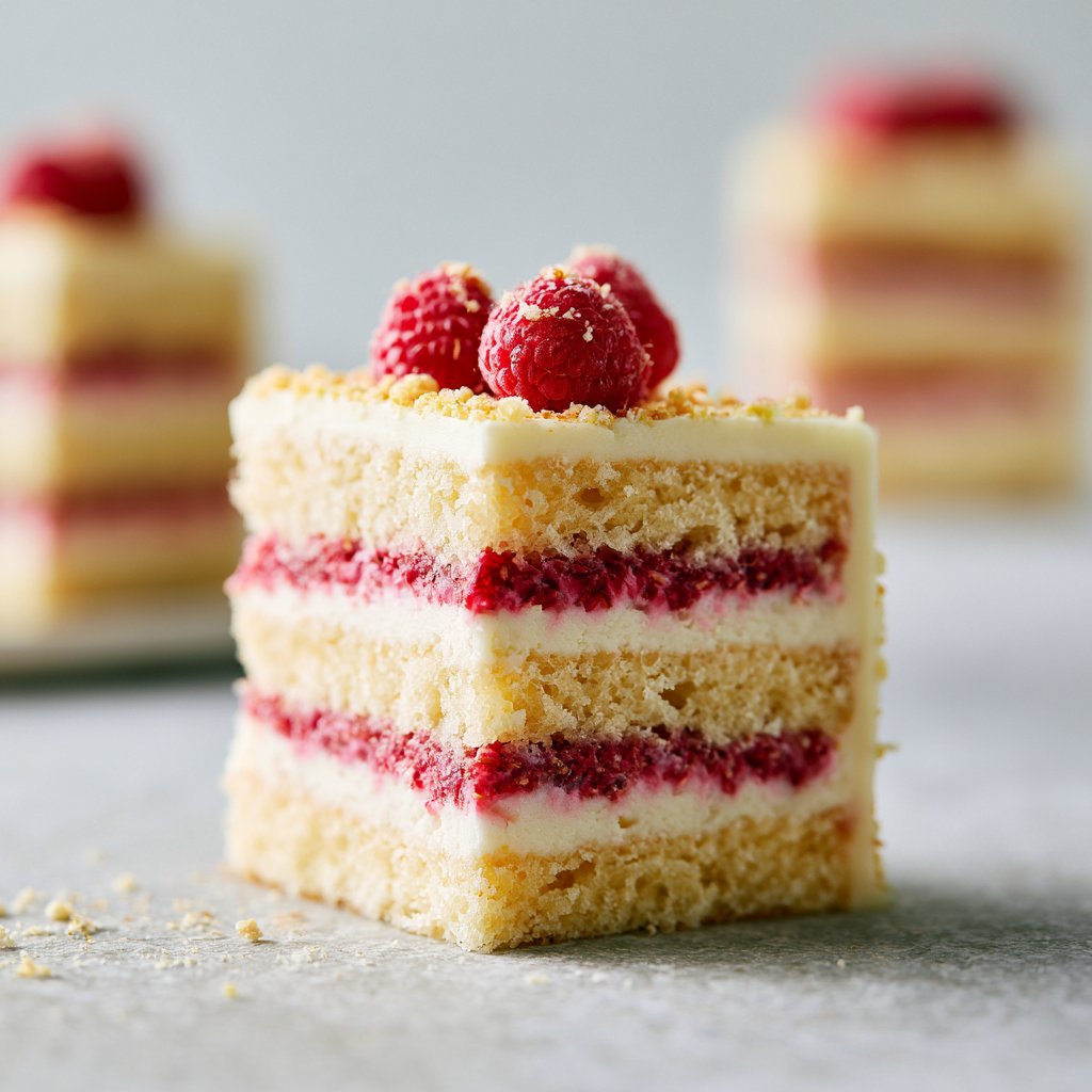White Chocolate Raspberry Cake