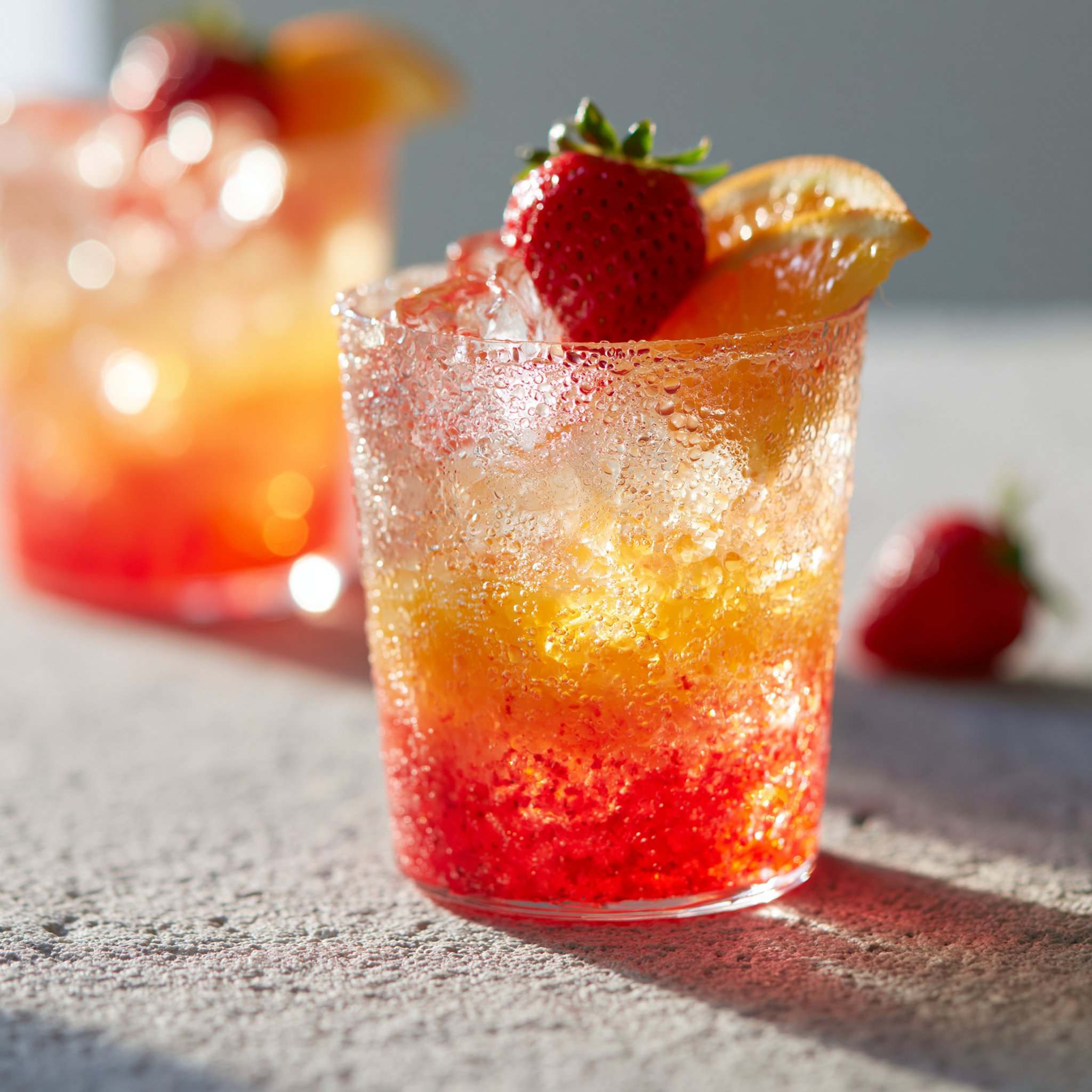 Strawberry Sunrise Mocktail