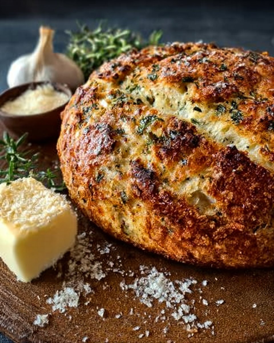 Italian Herbs and Cheese Bread