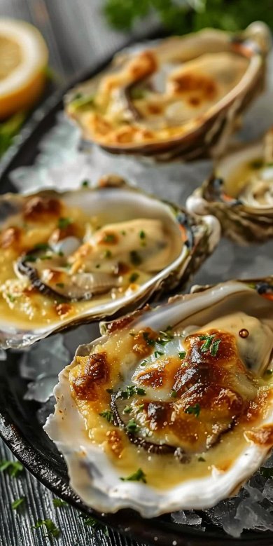Huîtres Gratinées au Four