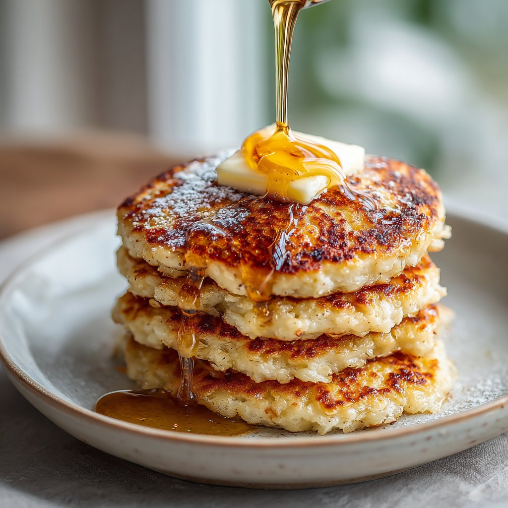 Cottage Cheese Oatmeal Pancakes