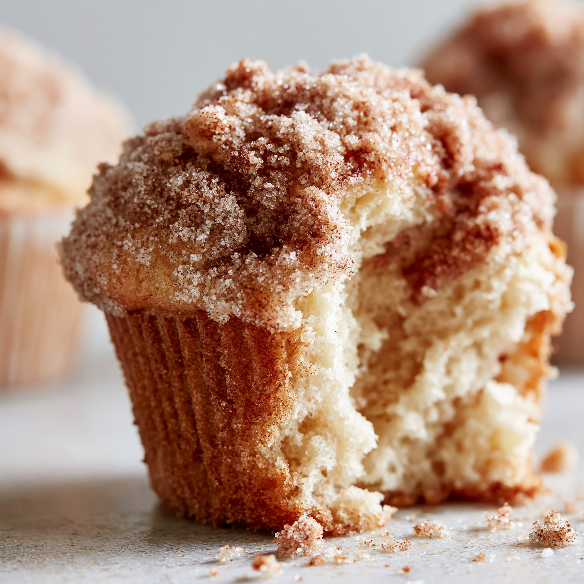 Cinnamon Sugar Crumble Muffins