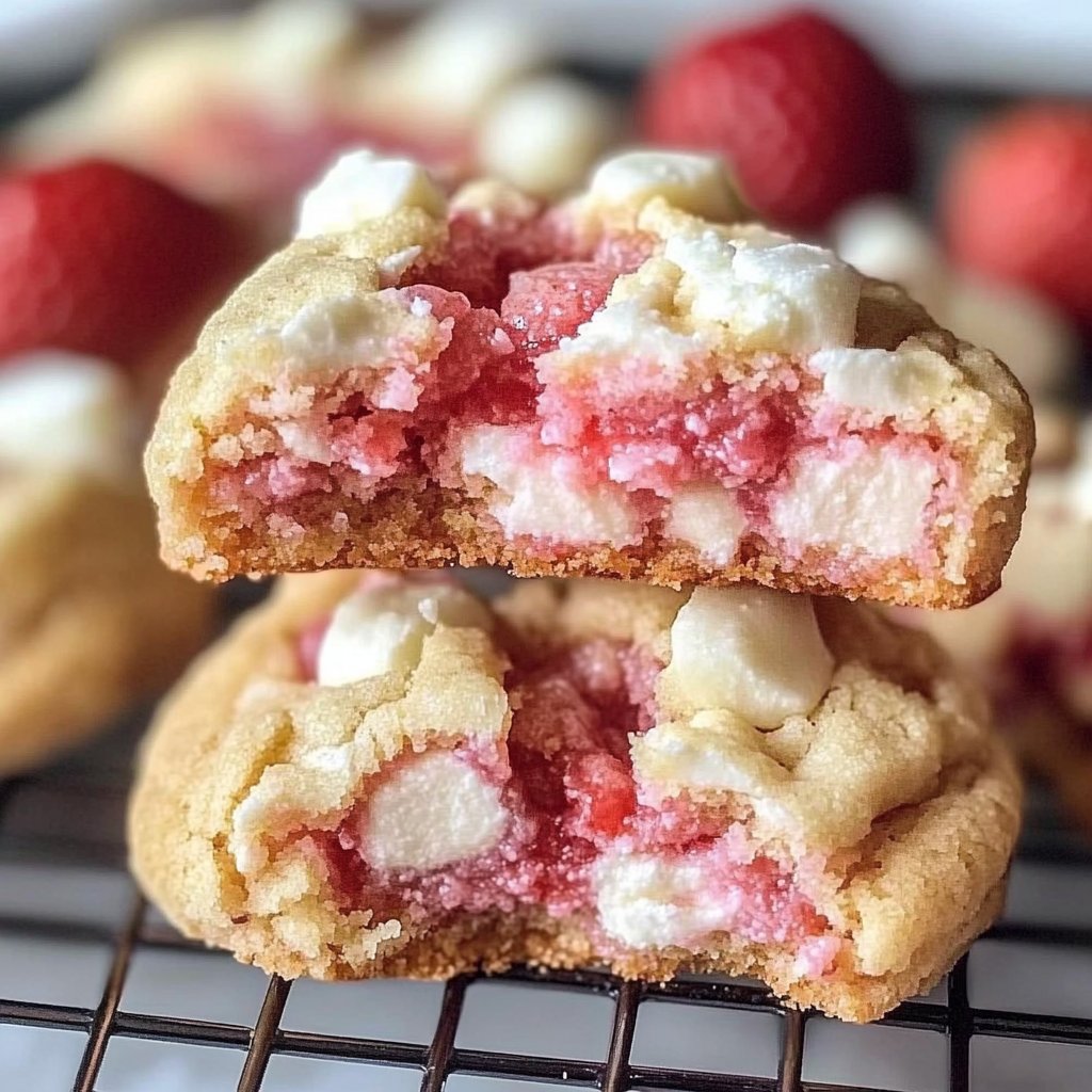 Strawberry Cheesecake Cake Mix Cookies