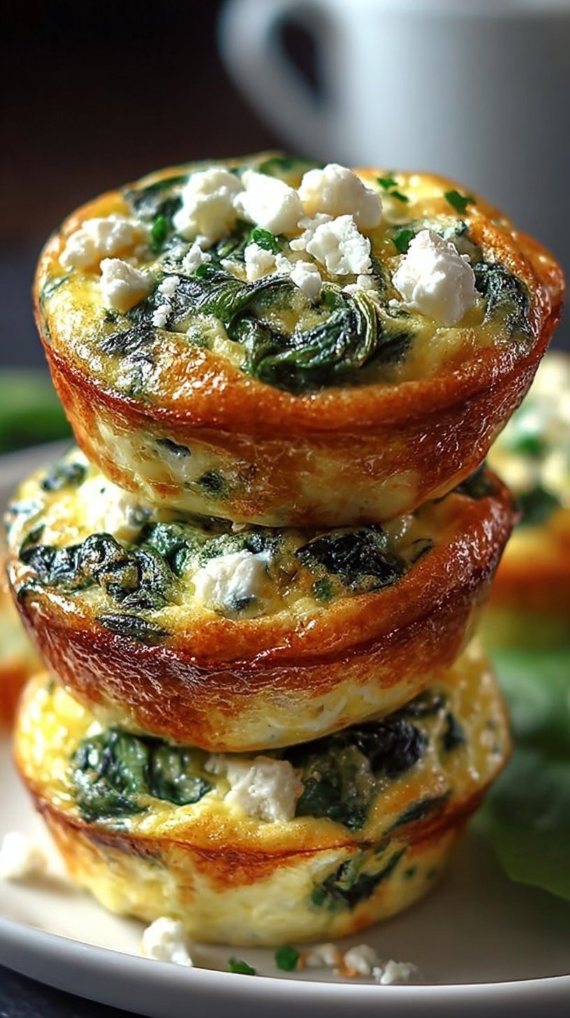 Egg Muffins with Spinach and Feta egg muffins Egg Muffins with Spinach and Feta