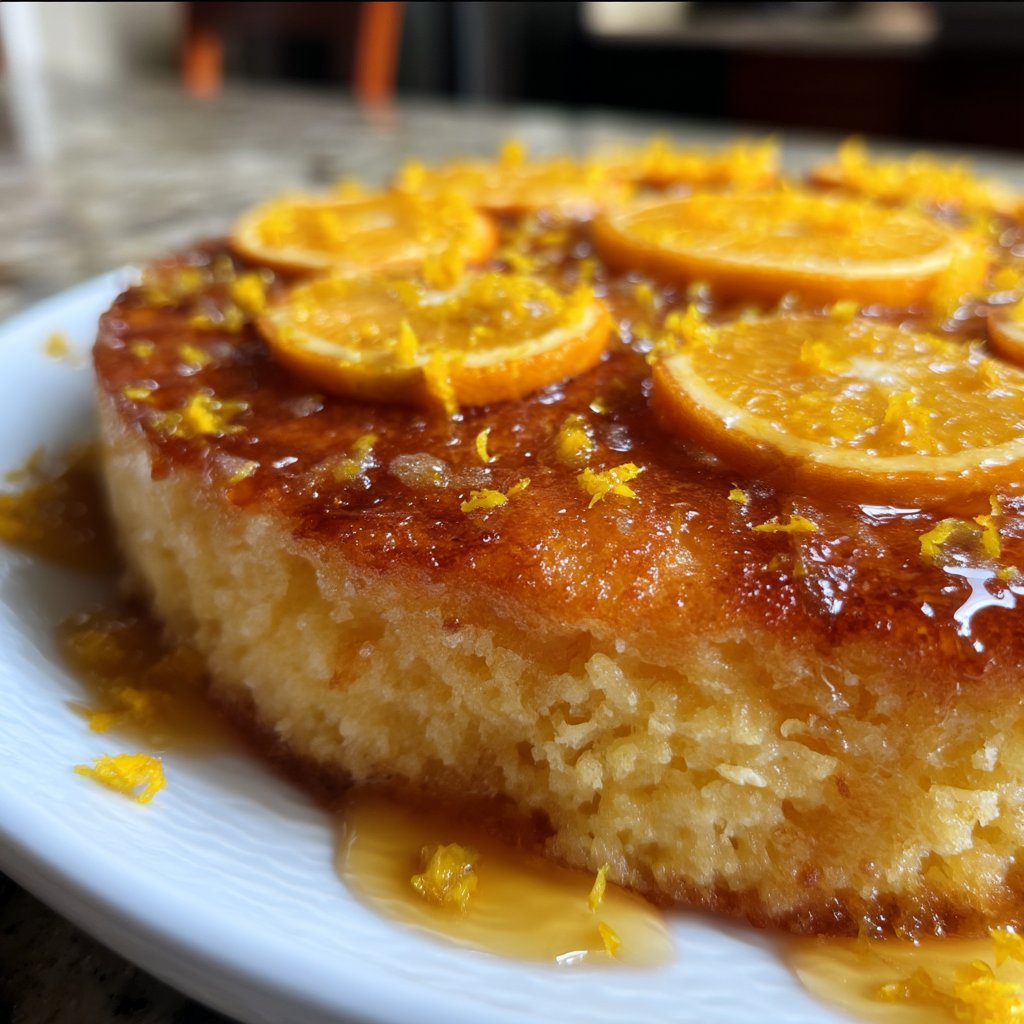 Orange Honey Semolina Cake with Citrus Syrup