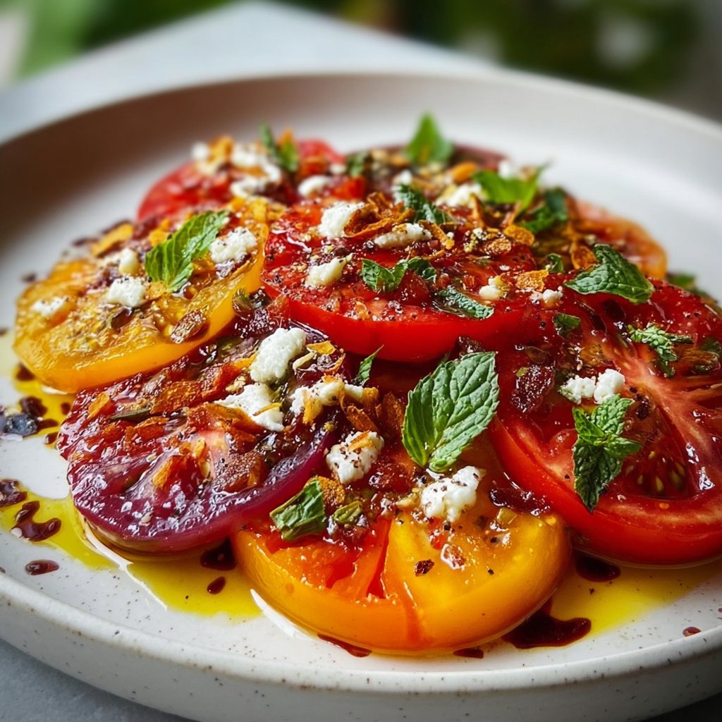 Vegetarian Heirloom Tomato Salad