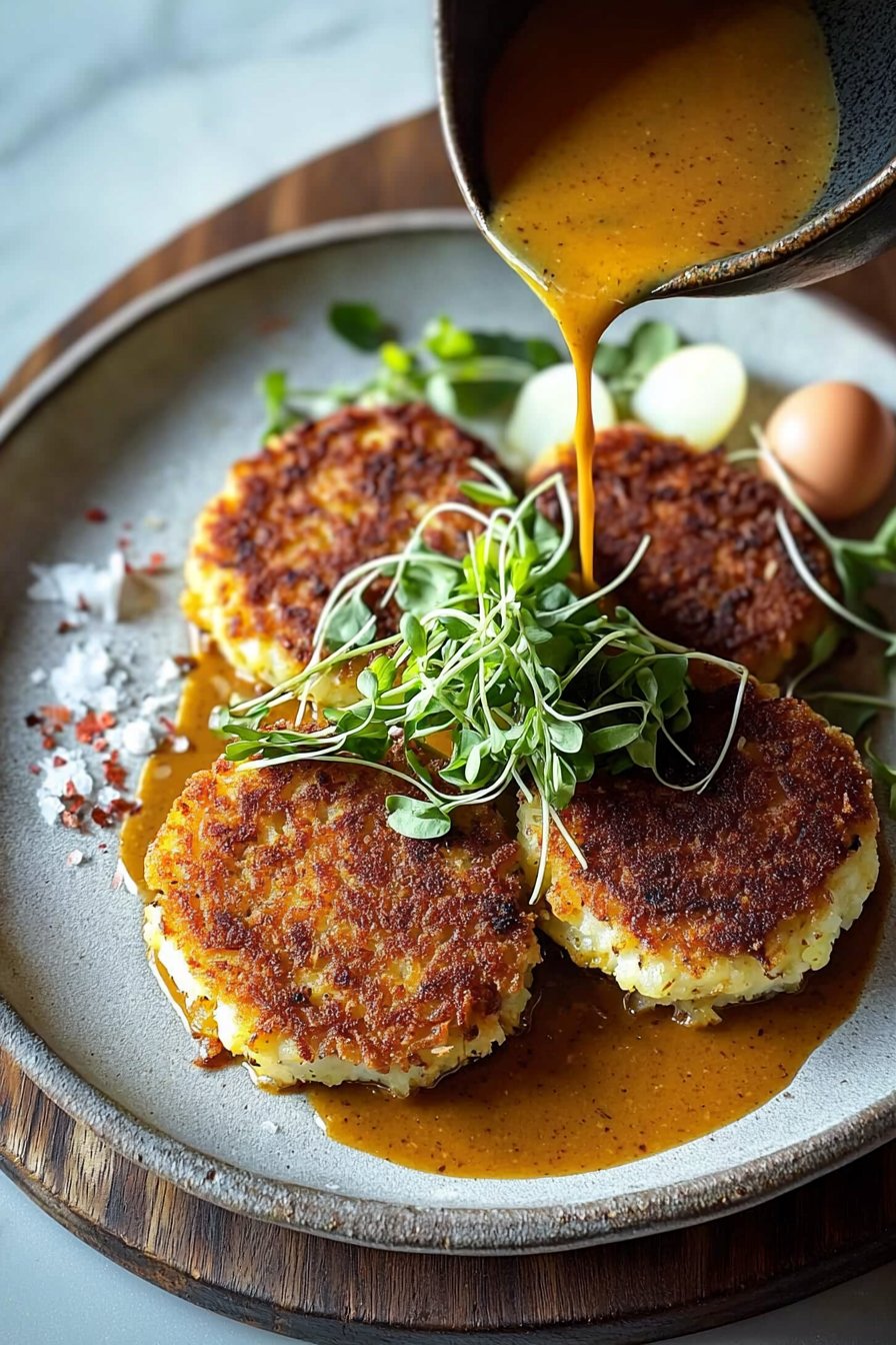 Fischküchlein mit Katsu-Curry-Sauce