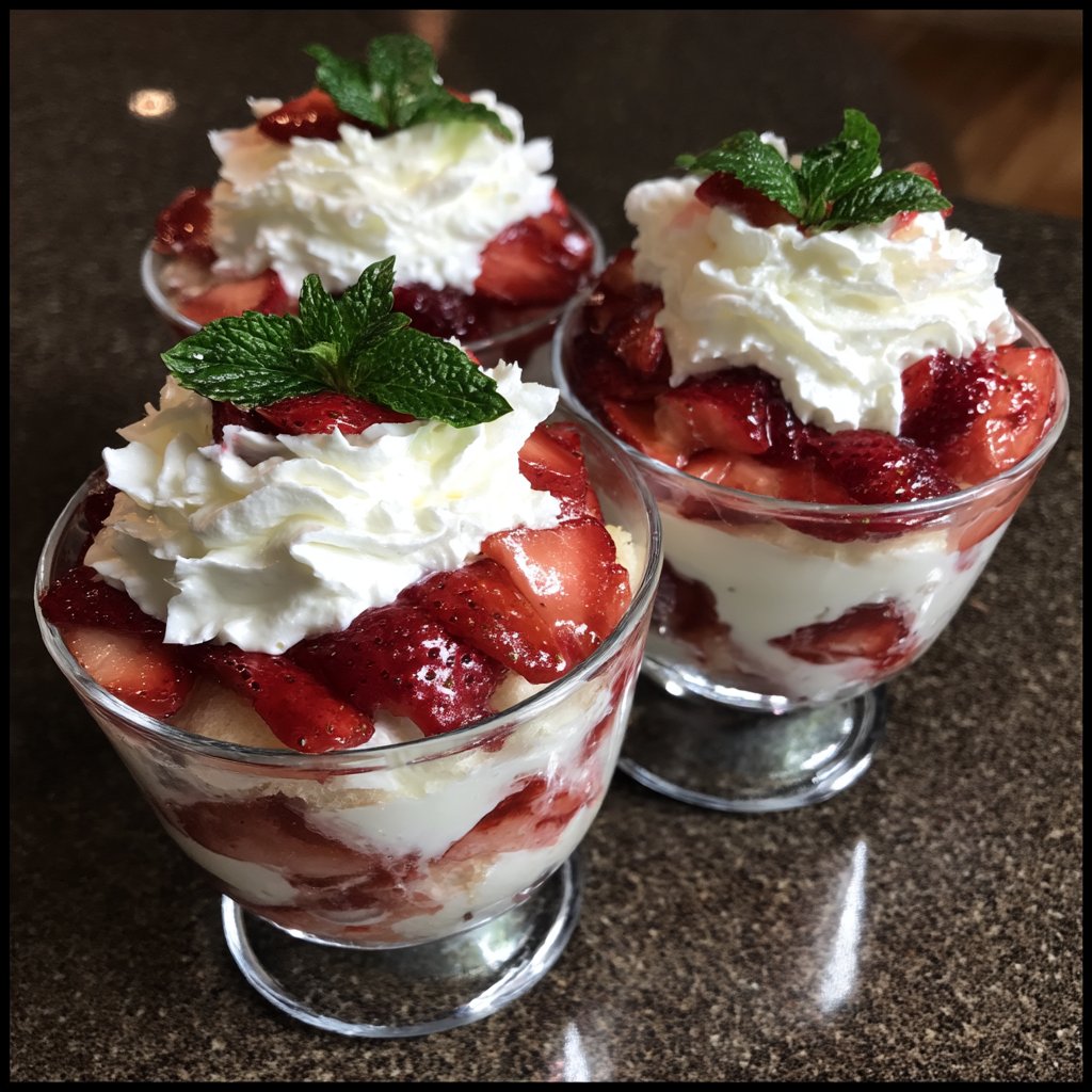 Mother’s Day Strawberry Trifle Cups