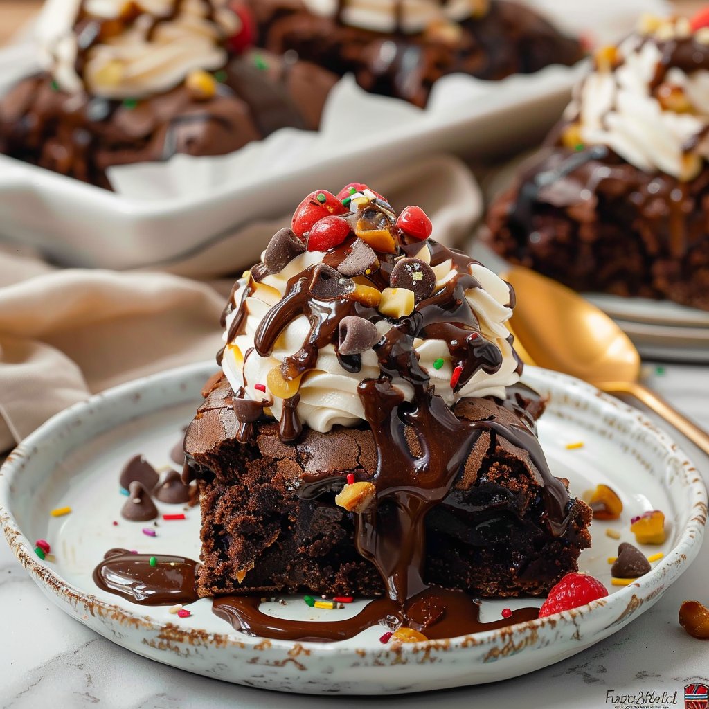Brownie Hot Fudge Sundae
